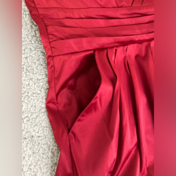 Studio Y - Apple Red Strapless Cocktail Dress Women’s Size 11/12 - Picture 3 of 8